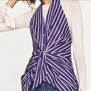 Zara striped halter top brand new but no tags